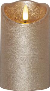 Flamme Rustic aranyszínű LED viaszgyertya, magasság 12,5 cm - Star Trading