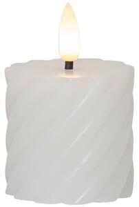 Flamme Swirl Antique 2 db fehér LED viaszgyertya, magasság 7,5 cm - Star Trading