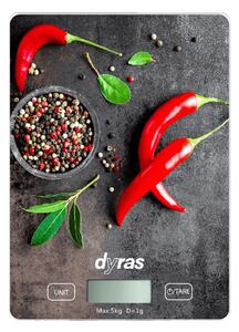 Dyras KSCL-1032P Konyhai mérleg, mintás