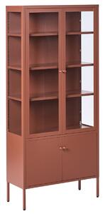 Üveges vitrin OXTED Fém 80 cm Aranybarna