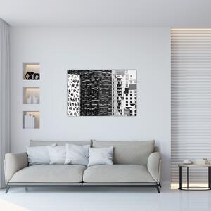 Fekete-fehér építészet képe (90x60 cm)