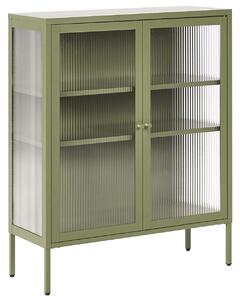 Vitrin LERRYN Fém 90 cm Zöld