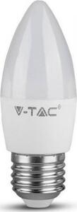 V-TAC 2143421 LED Gyertya Égő - E27, Meleg Fehér, 4.5 W