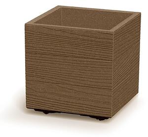 Virágcserép Prosperplast MADERA SQUARE 28,8 cm natur