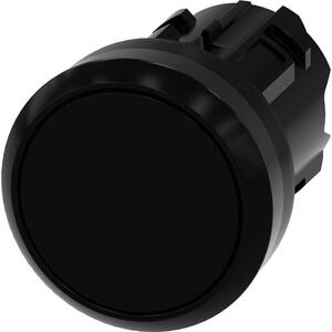 Siemens 3SU10000AA100AA0 3SU1000-0AA10-0AA0 Kapcsoló lapos működtető, Műanyag előlapi gyűrű Fekete 1 db