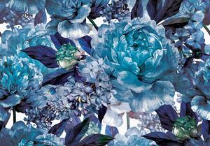 Fotótapéta - Kék virágok (152,5x104 cm)