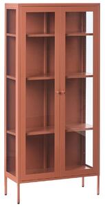 Üveges vitrin HARTY Fém 80 cm Aranybarna