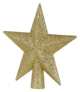 X-MAS csúcsdísz arany csillag 20 cm