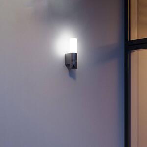 STEINEL L 620 Cam SC LED kültéri falilámpa antr., Fekete, Alumínium, Modern