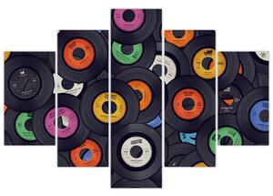 Kép - Zenei gramofonlemezek (150x105 cm)