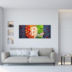 Kép - Zöldséggel teli asztal (120x50 cm)
