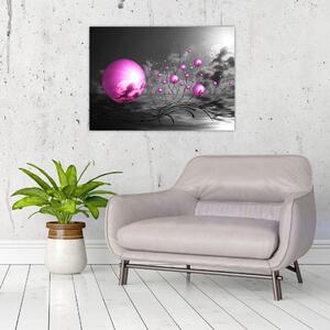 Rózsaszín gömbök képe (70x50 cm)