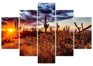 Kép - Arany sivatagi óra (150x105 cm)