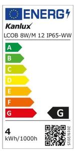 Kanlux LED Szalag Kanlux LED Strip LCOB 12 V / LCOB 8 W/M 12 IP65-WW LED Szalag