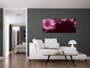 Az absztrakció képe - virágok (120x50 cm)