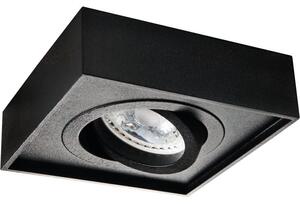 LED lámpatest , spot , GU10 , süllyesztett , billenthető , alumínium , fekete , MINI GORD