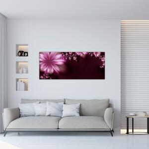 Az absztrakció képe - virágok (120x50 cm)
