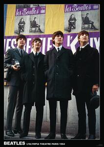 Plakát Beatles - Paris 1964, (59.4 x 84.1 cm)