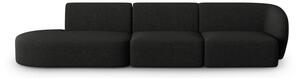 Fekete kanapé 302 cm Shane – Micadoni Home