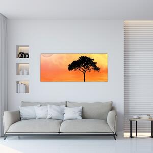 Kép egy fáról naplementekor (120x50 cm)