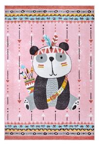 Rózsaszín gyerek szőnyeg 120x170 cm Panda – Hanse Home
