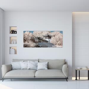 Kép - Virágzó fák Ázsiában (120x50 cm)