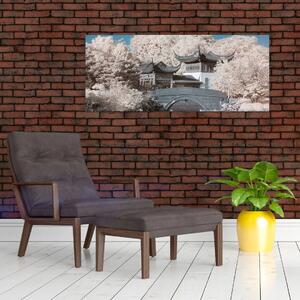 Kép - Virágzó fák Ázsiában (120x50 cm)