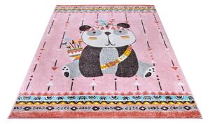 Rózsaszín gyerek szőnyeg 120x170 cm Panda – Hanse Home
