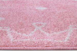 Rózsaszín gyerek szőnyeg 120x170 cm Crowns – Hanse Home