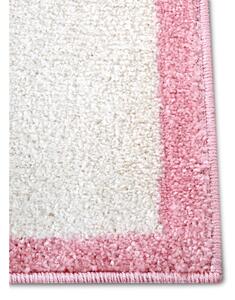Fehér-rózsaszín gyerek szőnyeg 120x170 cm Bouncy – Hanse Home