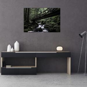 Fekete erdő képe (90x60 cm)