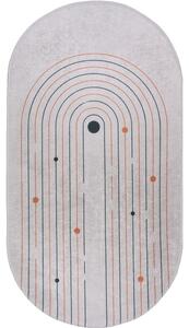 Krémszínű mosható szőnyeg 60x100 cm Oval – Vitaus
