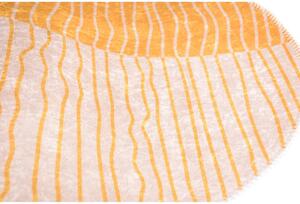Sárga-krémszínű mosható kerek szőnyeg ø 80 cm Yuvarlak – Vitaus