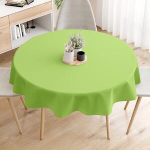 Goldea pamut asztalterítő - zöld - kör alakú Ø 140 cm