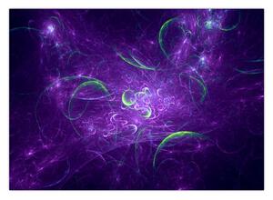 Kép - lila absztrakció (70x50 cm)