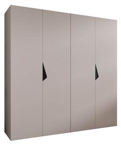 Gardróbszekrény Hartford 620, Laminált forgácslap, 202x200x52cm, Fekete, Kasmír