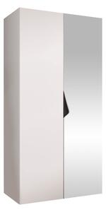 Gardróbszekrény Hartford 623, Laminált forgácslap, 202x100x52cm, Fehér, Fekete