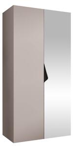 Gardróbszekrény Hartford 623, Laminált forgácslap, 202x100x52cm, Kasmír, Fekete
