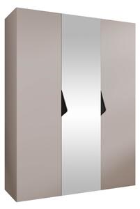 Gardróbszekrény Hartford 624, Laminált forgácslap, 202x150x52cm, Fekete, Kasmír