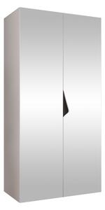 Gardróbszekrény Hartford 628, Laminált forgácslap, 202x100x52cm, Fehér, Fekete