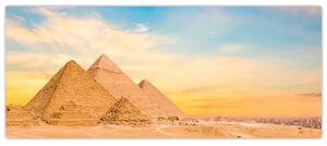 Az egyiptomi piramisok képe (120x50 cm)