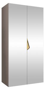 Gardróbszekrény Hartford 628, Laminált forgácslap, 202x100x52cm, Aranysárga, Kasmír