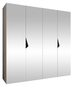 Gardróbszekrény Hartford 630, Laminált forgácslap, 202x200x52cm, Fekete, Kasmír