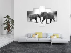 Elefántok képe (150x105 cm)