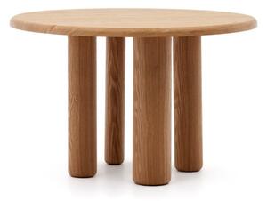 Kerek étkezőasztal kőrisfa dekorral ø 120 cm Mailen – Kave Home