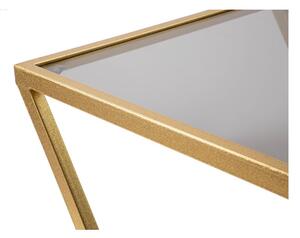 Tárolóasztal szett üveg asztallappal, 2 db-os 40x40 cm Zet – Mauro Ferretti