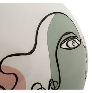 Fehér poligyanta váza 22 cm Art – Mauro Ferretti