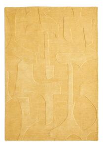 Mustársárga gyapjú szőnyeg 160x230 cm Maie – Kave Home