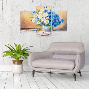 Festett kép egy váza virágról (90x60 cm)