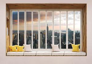 Fotótapéta - New York - kilátás az ablakból (152,5x104 cm)